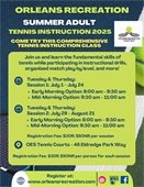 Summer adult tennis