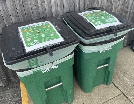 Compost Bins at Transfer Station