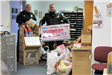 Officers with donated toys